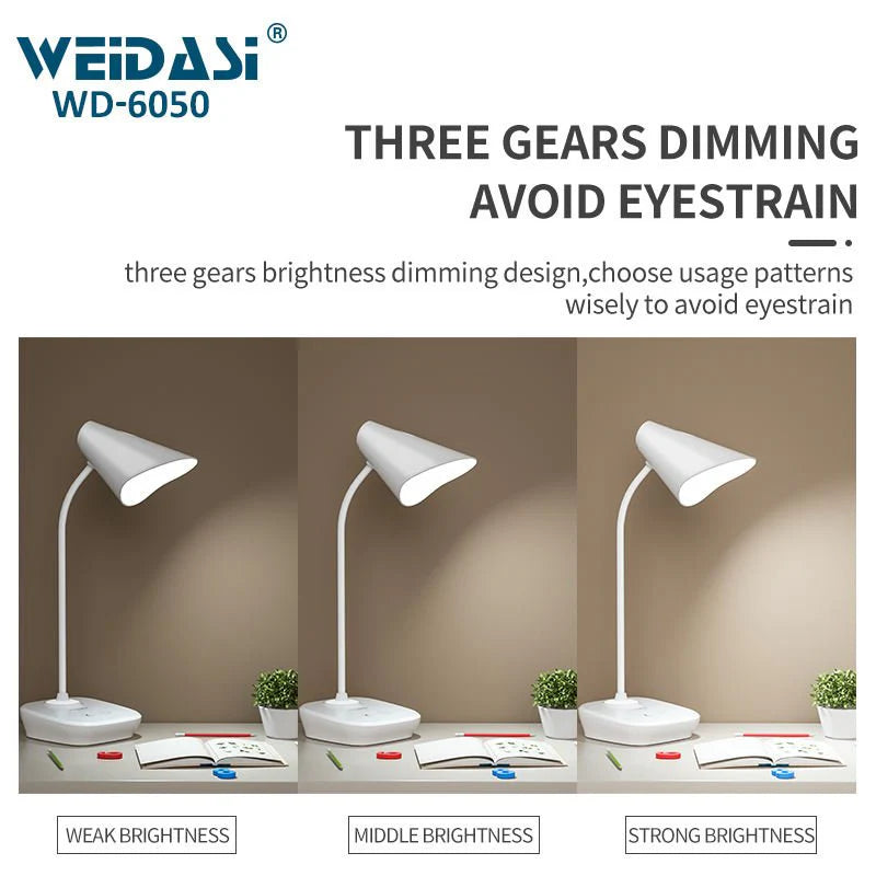 Weidasi LED Rechargeable Table Lamp